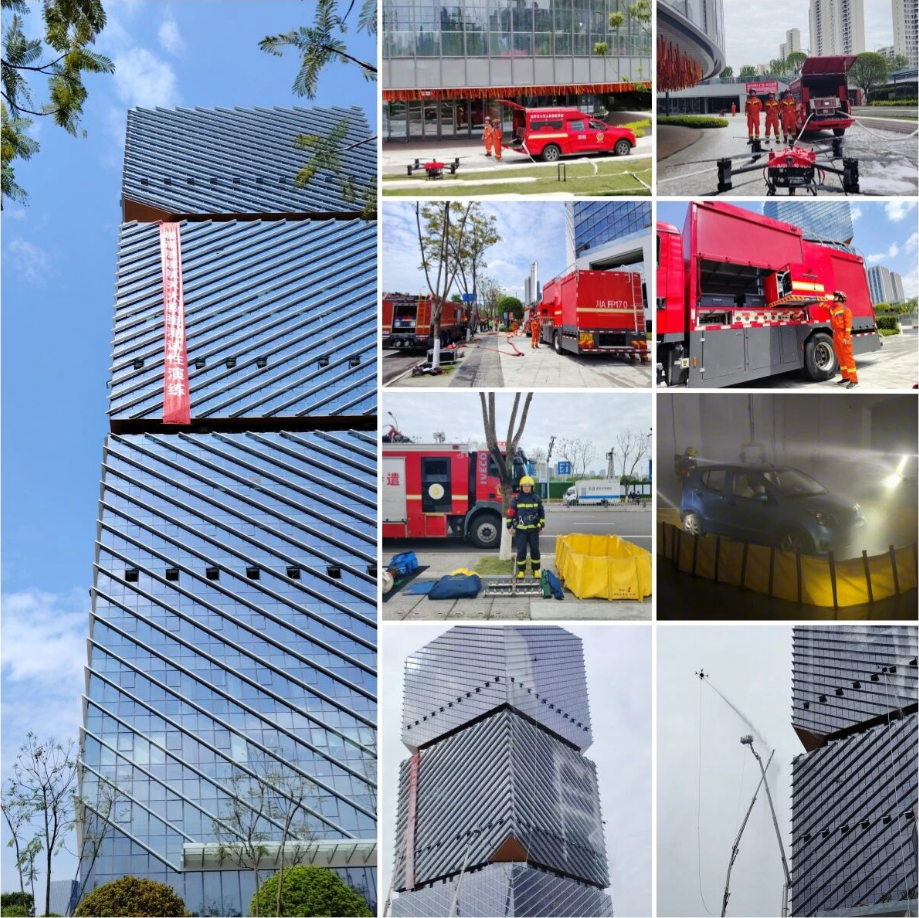 实战砺刃 | J9集团智能参加超高层建筑灭火救援测试性演练